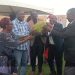 CP Supporter Ssali hands over Jackfruit to Mabirizi at Patel Shamji in Masaka city