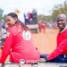 MP Brenda Nabukenya and Bamunanika County MP Robert Ssekitoleeko ride atop a vehicle during NUP presidential candidate Robert Kyagulanyi’s procession to a rally in Nakasongola.