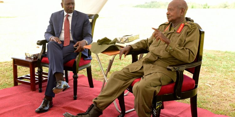 President Museveni and Kenya's Ruto.