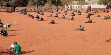 Fact Check: Viral Photo of Pupils Sitting Exams Outdoors Misleadingly Linked to Uganda