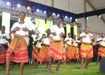 The Boys dancing the kiganda dance