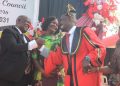 Kabanda (NUP) congratulating Kanga (NRM)