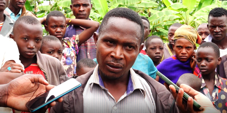 Paul Ssempijja whom they accuse of exhuming a dead body in Lwengo.