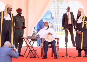 President Yoweri Museveni delivering his State of the Nation Address at Kololo Ceremonial Grounds on June 4, 2026.