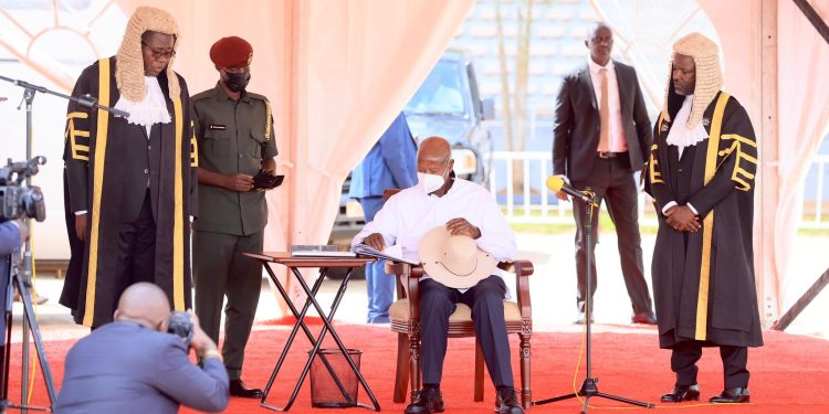 President Yoweri Museveni delivering his State of the Nation Address at Kololo Ceremonial Grounds on June 4, 2026.