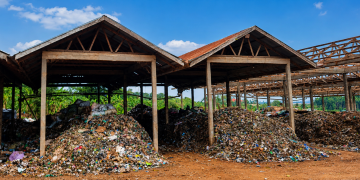 Katikolo Composite Centre, where municipal solid waste is sorted and processed, serving as a key waste management facility for Mukono Municipality.