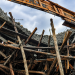 The partially collapsed building under construction along Bishop Tucker Road in Mukono Municipality